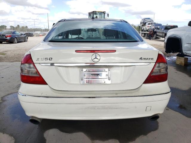 WDBUF87X37X222405 - 2007 MERCEDES-BENZ E 350 4MATIC WHITE photo 6