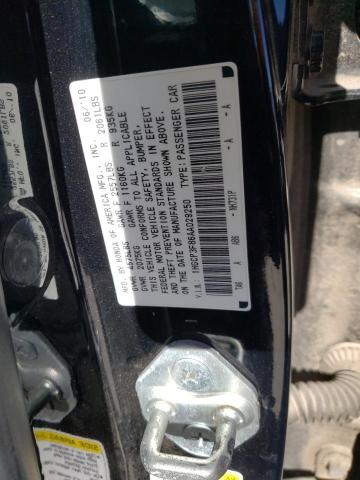 1HGCP3F86AA029250 - 2010 HONDA ACCORD EXL BLACK photo 12