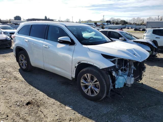 5TDJKRFH8ES018444 - 2014 TOYOTA HIGHLANDER XLE თეთრი ფოტო 4
