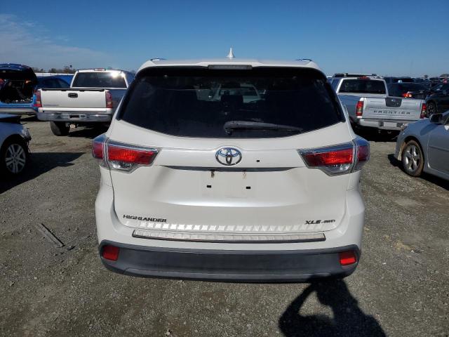 5TDJKRFH8ES018444 - 2014 TOYOTA HIGHLANDER XLE თეთრი ფოტო 6