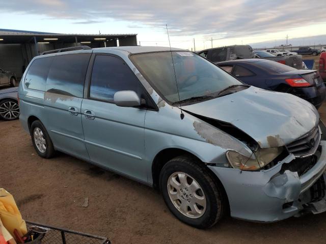 5FNRL18693B095516 - 2003 HONDA ODYSSEY EX BLUE photo 4