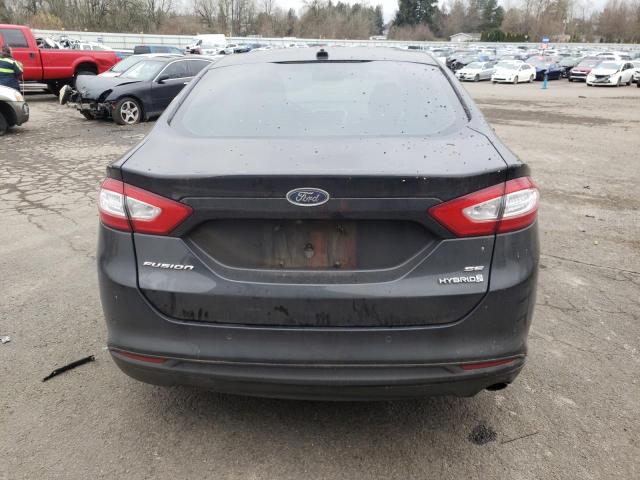 3FA6P0LU6FR172438 - 2015 FORD FUSION SE HYBRID BLACK photo 6