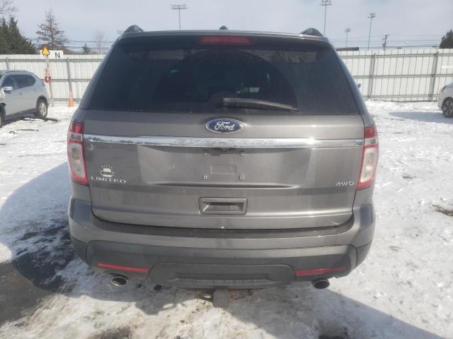 1FM5K8F85DGB04228 - 2013 FORD EXPLORER LIMITED GRAY photo 6