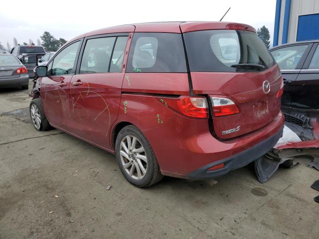 JM1CW2BL3F0190500 - 2015 MAZDA 5 SPORT RED photo 2