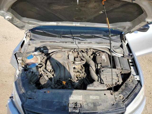 3VW2K7AJ3CM377424 - 2012 VOLKSWAGEN JETTA BASE Արծաթագույն լուսանկար 11