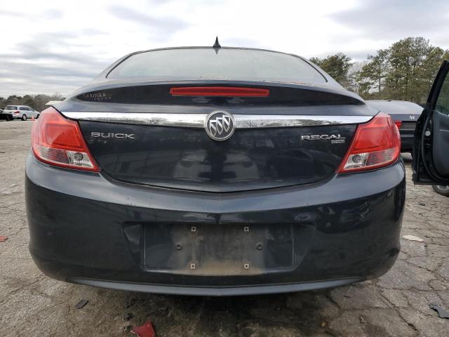 W04GN5EC8B1124881 - 2011 BUICK REGAL CXL BLACK photo 6