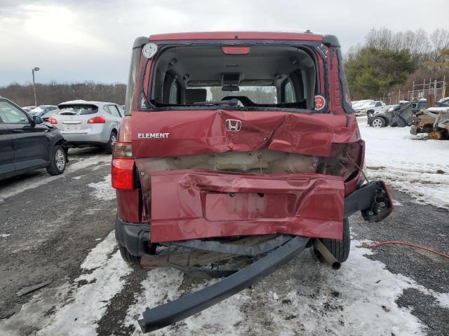 5J6YH18708L017159 - 2008 HONDA ELEMENT EX BURGUNDY photo 6