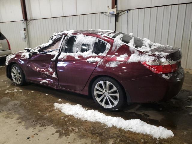 1HGCR2F87DA121833 - 2013 HONDA ACCORD EXL BURGUNDY photo 2