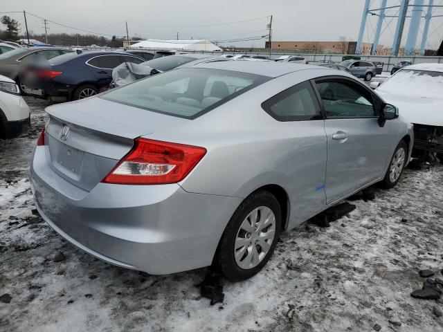 2HGFG3B54CH525807 - 2012 HONDA CIVIC LX SILVER photo 3