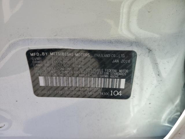 ML32F3FJ4JHF10272 - 2018 MITSUBISHI MIRAGE G4 ES Ağ foto 12