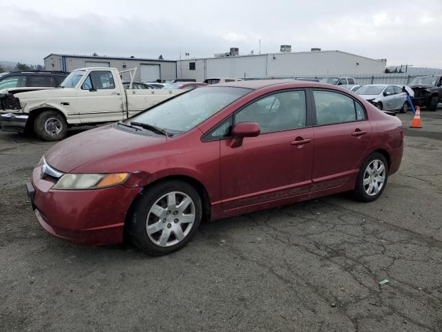 2HGFA16516H511593 - 2006 HONDA CIVIC LX BURGUNDY photo 1