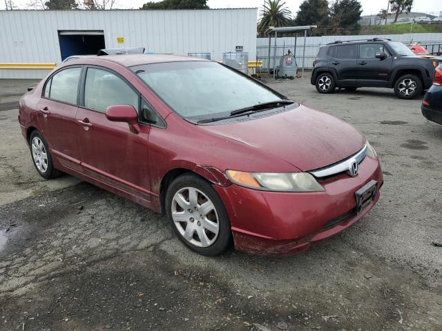 2HGFA16516H511593 - 2006 HONDA CIVIC LX BURGUNDY photo 4