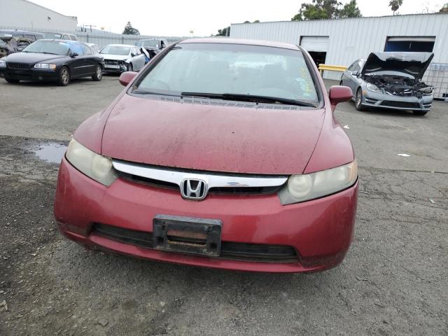 2HGFA16516H511593 - 2006 HONDA CIVIC LX BURGUNDY photo 5