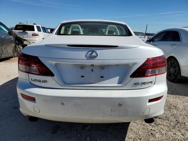 JTHFE2C21A2503061 - 2010 LEXUS IS 350 WHITE photo 6