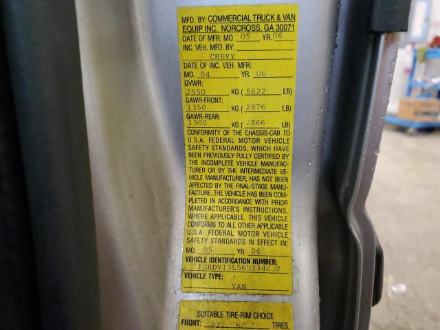 1GBDV13L56D234459 - 2006 CHEVROLET UPLANDER INCOMPLETE 银色 照片 13