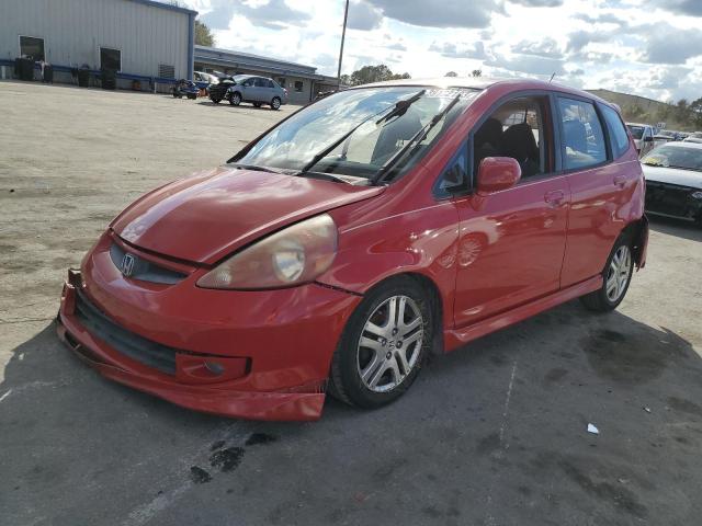 JHMGD38608S051333 - 2008 HONDA FIT SPORT RED photo 1