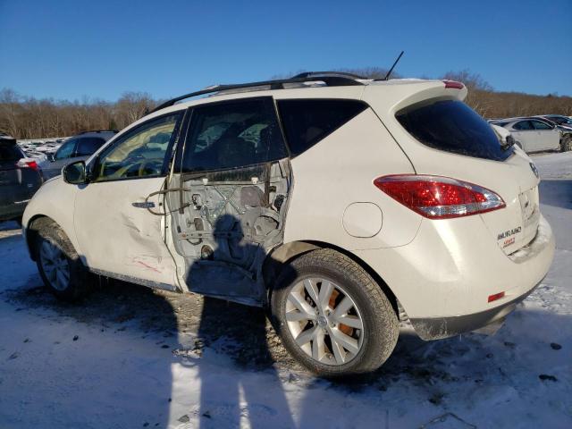 JN8AZ1MW0CW230710 - 2012 NISSAN MURANO S WHITE photo 2