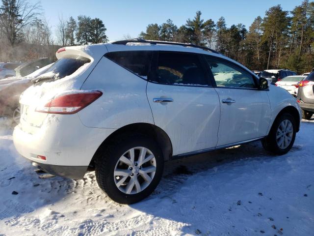 JN8AZ1MW0CW230710 - 2012 NISSAN MURANO S WHITE photo 3