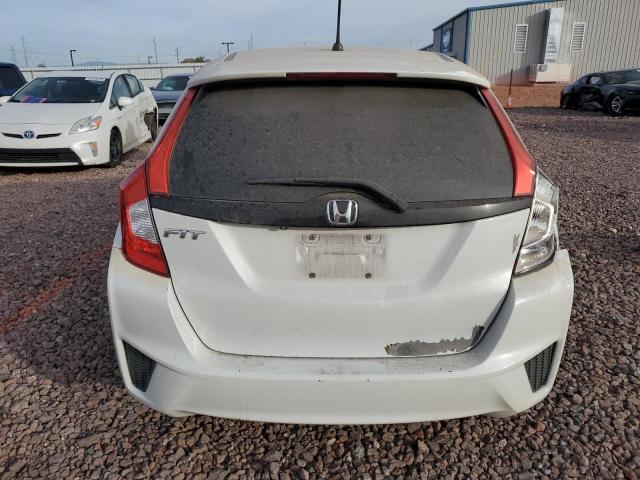 3HGGK5H55FM711190 - 2015 HONDA FIT LX WHITE photo 6