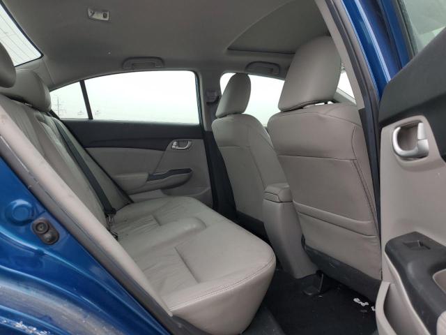 2HGFB2F93FH550482 - 2015 HONDA CIVIC EXL ლურჯი ფოტო 10