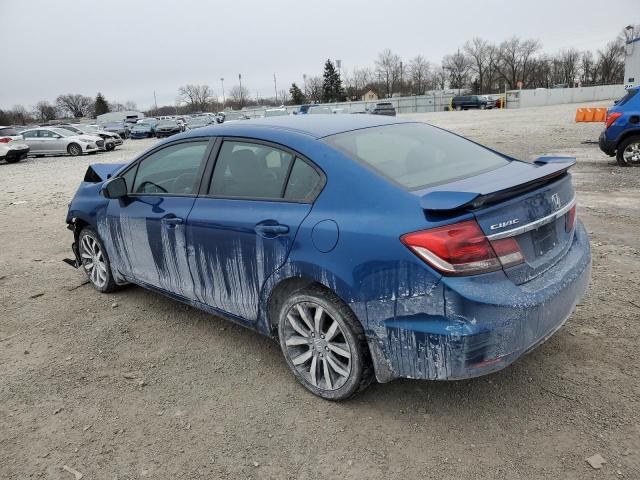 2HGFB2F93FH550482 - 2015 HONDA CIVIC EXL ლურჯი ფოტო 2