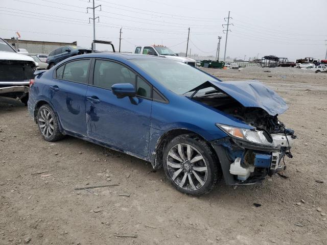 2HGFB2F93FH550482 - 2015 HONDA CIVIC EXL ლურჯი ფოტო 4
