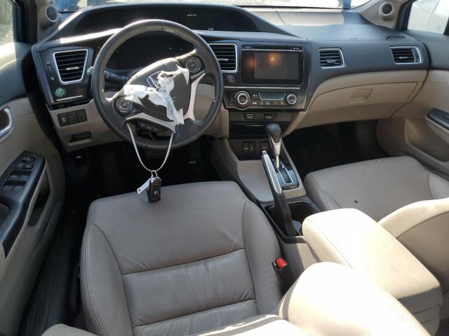 2HGFB2F93FH550482 - 2015 HONDA CIVIC EXL ლურჯი ფოტო 8
