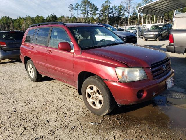 JTEGD21A950130190 - 2005 TOYOTA HIGHLAND RED photo 4