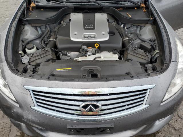 JN1CV6AP6CM625015 - 2012 INFINITI G37 BASE GRAY photo 11