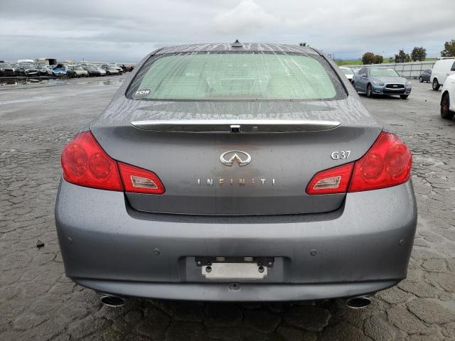 JN1CV6AP6CM625015 - 2012 INFINITI G37 BASE GRAY photo 6