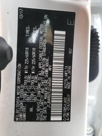 JTJBARBZ9J2164565 - 2018 LEXUS NX 300 BASE 白色 照片 13