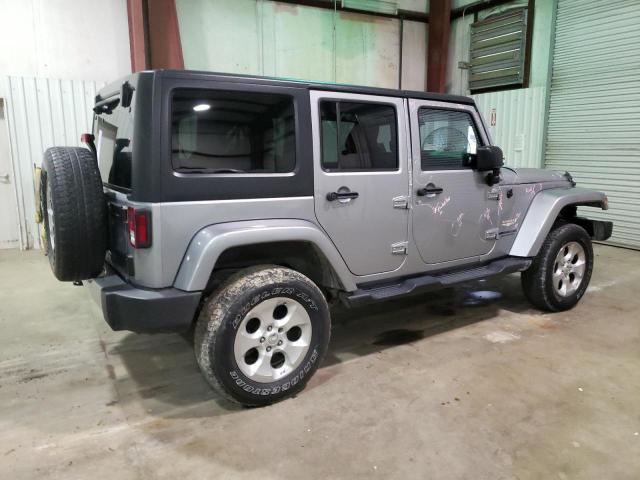 1C4BJWEG0DL666035 - 2013 JEEP WRANGLER U SAHARA SILVER photo 3