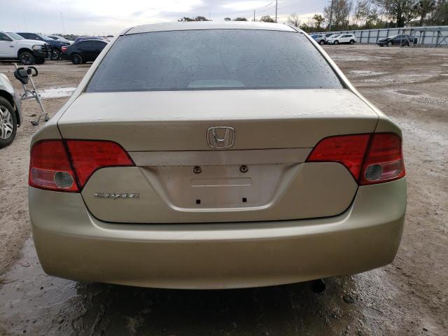 1HGFA16898L037313 - 2008 HONDA CIVIC EX BEIGE photo 6