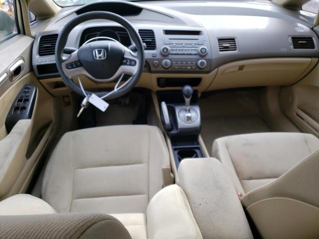 1HGFA16898L037313 - 2008 HONDA CIVIC EX BEIGE photo 8