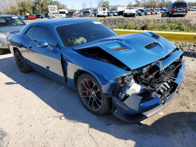 2C3CDZFJ0MH673785 - 2021 DODGE CHALLENGER R/T SCAT PACK BLUE photo 4