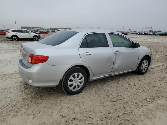 1NXBU4EE3AZ171064 - 2010 TOYOTA COROLLA BASE SILVER photo 3