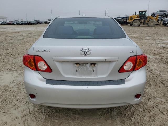 1NXBU4EE3AZ171064 - 2010 TOYOTA COROLLA BASE SILVER photo 6