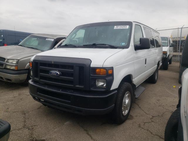 1FBSS3BL3BDA85296 - 2011 FORD ECONOLINE E350 SUPER DUTY WAGON WHITE photo 1