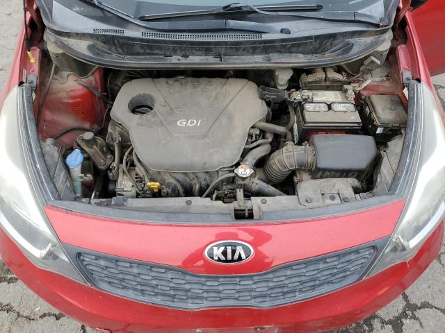 KNADM4A33E6364839 - 2014 KIA RIO LX RED photo 11