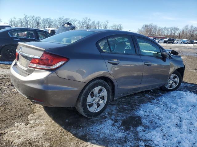 19XFB2F50EE236004 - 2014 HONDA CIVIC LX GRAY photo 3