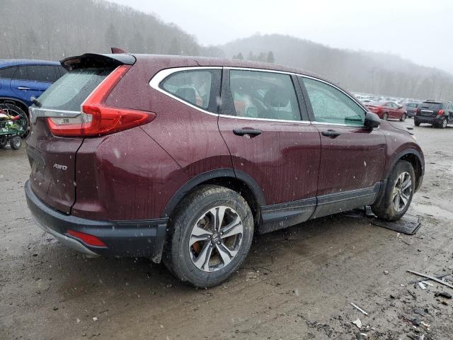 2HKRW6H37JH233871 - 2018 HONDA CR-V LX BURGUNDY photo 3