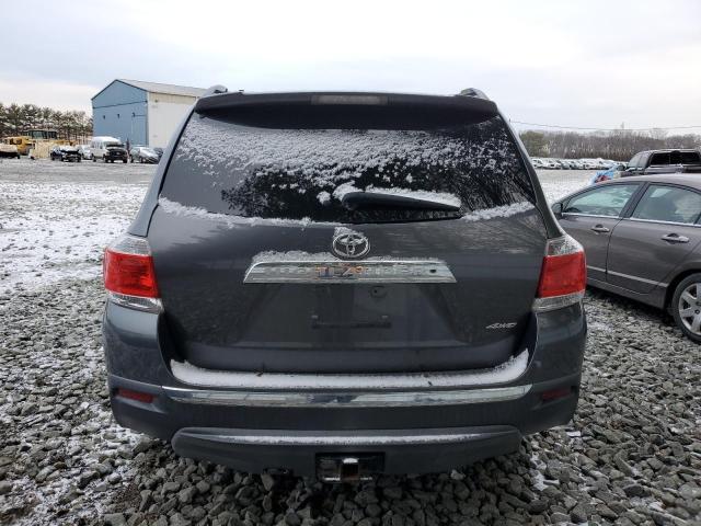 5TDBK3EHXDS179606 - 2013 TOYOTA HIGHLANDER BASE GRAY photo 6