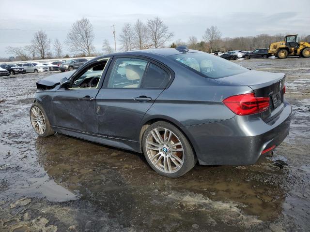 WBA8B7G56JNU95295 - 2018 BMW 340 XI GRAY photo 2