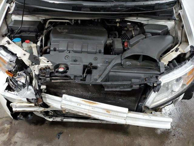 5FNRL5H68CB127654 - 2012 HONDA ODYSSEY EXL WHITE photo 12