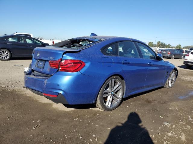 WBA4J1C50KBM17814 - 2019 BMW 430I GRAN COUPE BLUE photo 3
