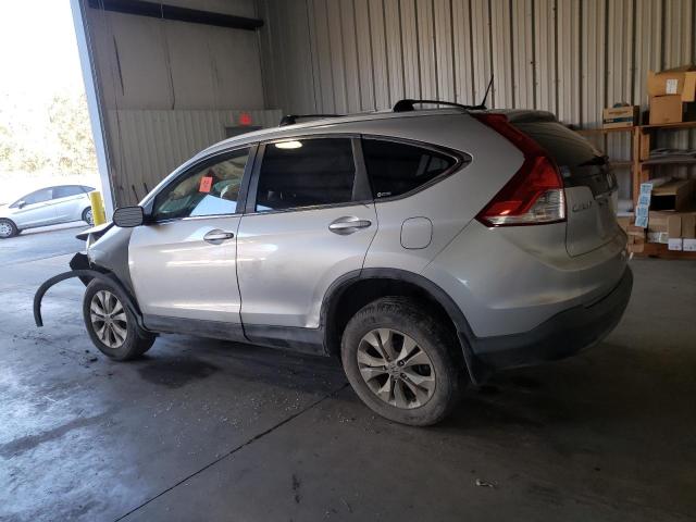 JHLRM3H76CC007362 - 2012 HONDA CR-V EXL SILVER photo 2