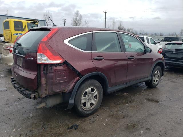 5J6RM4H37EL067907 - 2014 HONDA CR-V LX MAROON photo 3