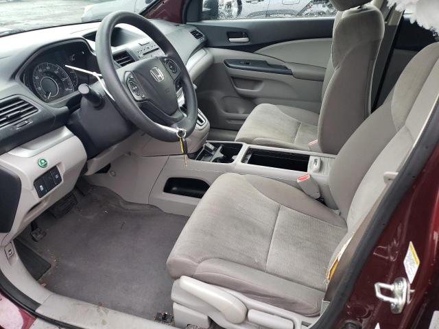 5J6RM4H37EL067907 - 2014 HONDA CR-V LX MAROON photo 7