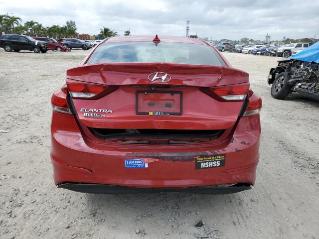 5NPD84LF6HH082820 - 2017 HYUNDAI ELANTRA SE RED photo 6