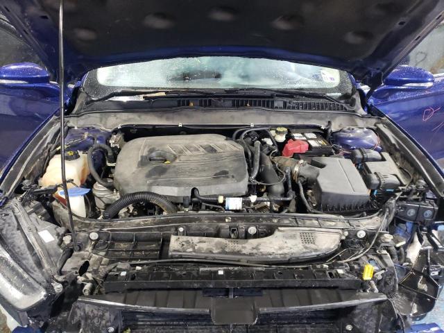 3FA6P0HD1ER327047 - 2014 FORD FUSION SE BLUE photo 11